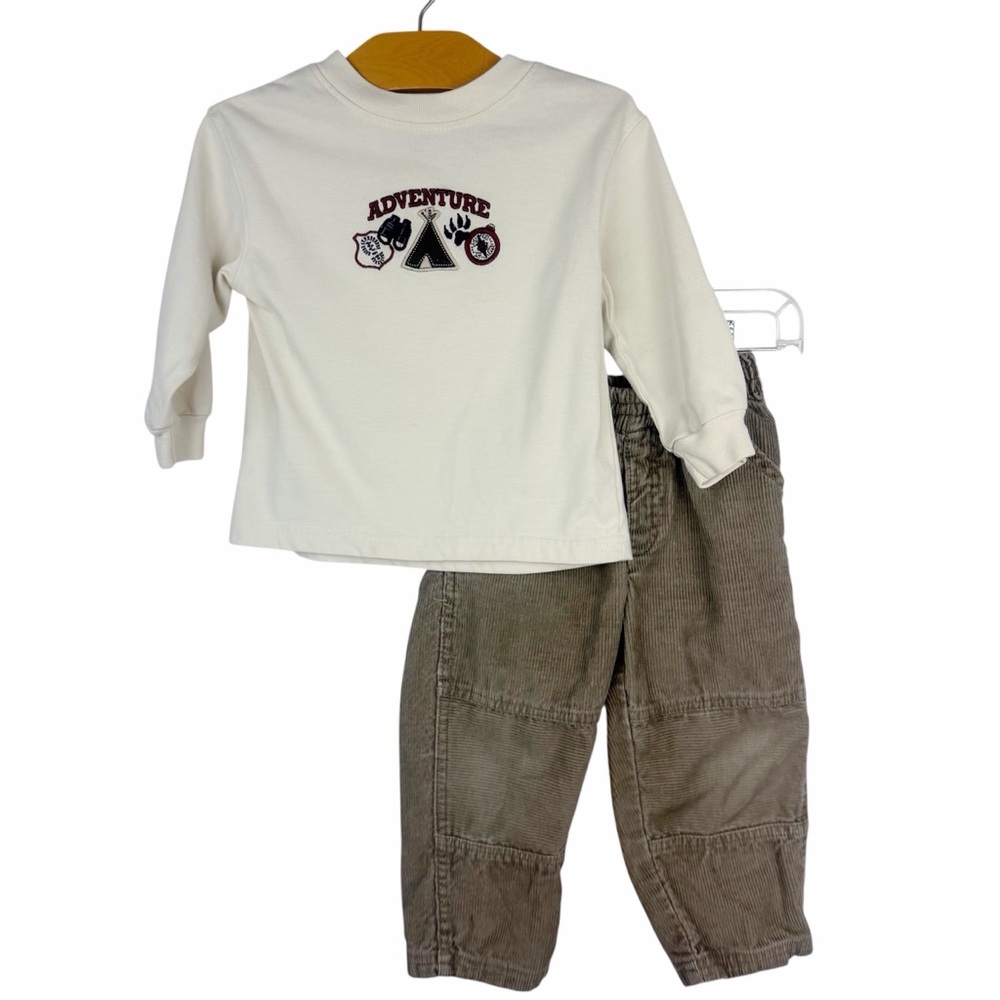 Vintage 90’s Kids Headquarters Toddler Boy Outfit Adventure Camping Size 2T